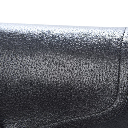 Prada Goatskin Cerniera Pushlock Satchel Black 14 of 14