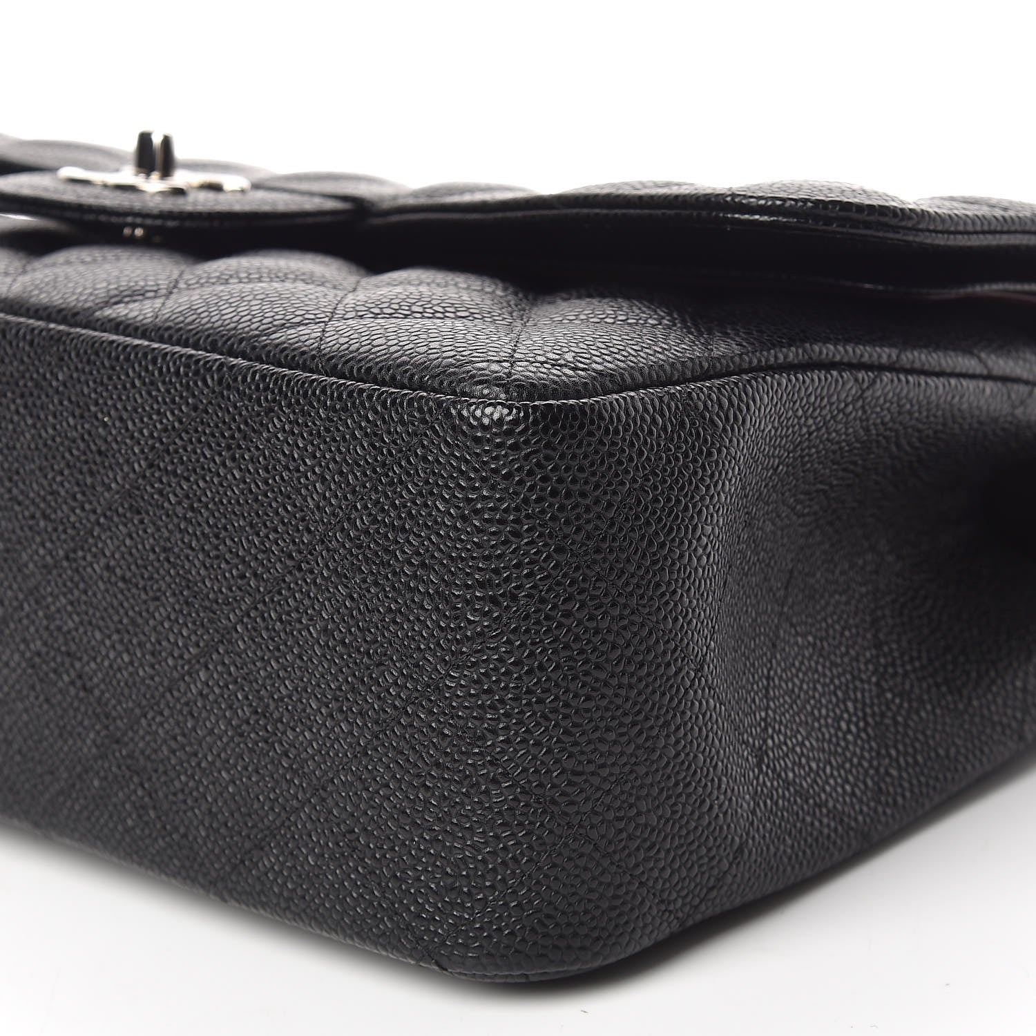 Chanel Caviar Quilted Jumbo Double Flap Black 7 of 11
