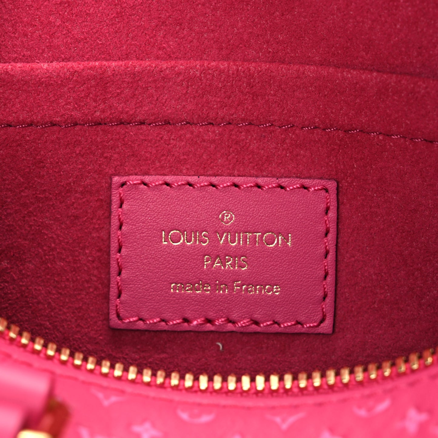 Calfskin Nanogram Embossed Speedy Bandouliere 20 Rose