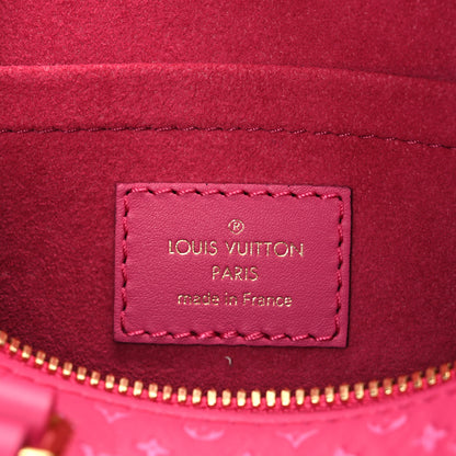 Louis Vuitton Calfskin Nanogram Embossed Speedy Bandouliere 20 Rose 6 of 9