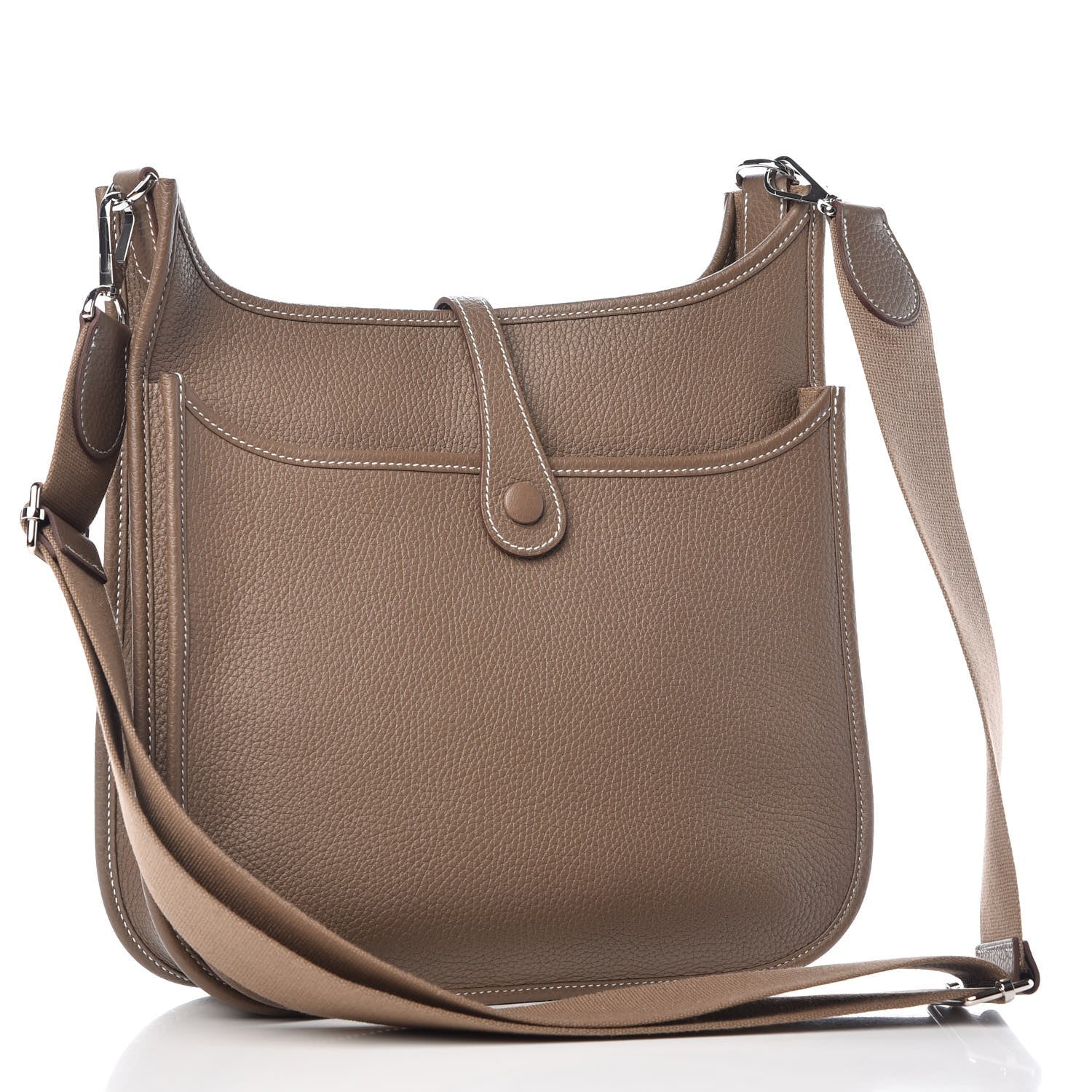 Hermes Taurillon Clemence Evelyne III PM Etoupe 3 of 8
