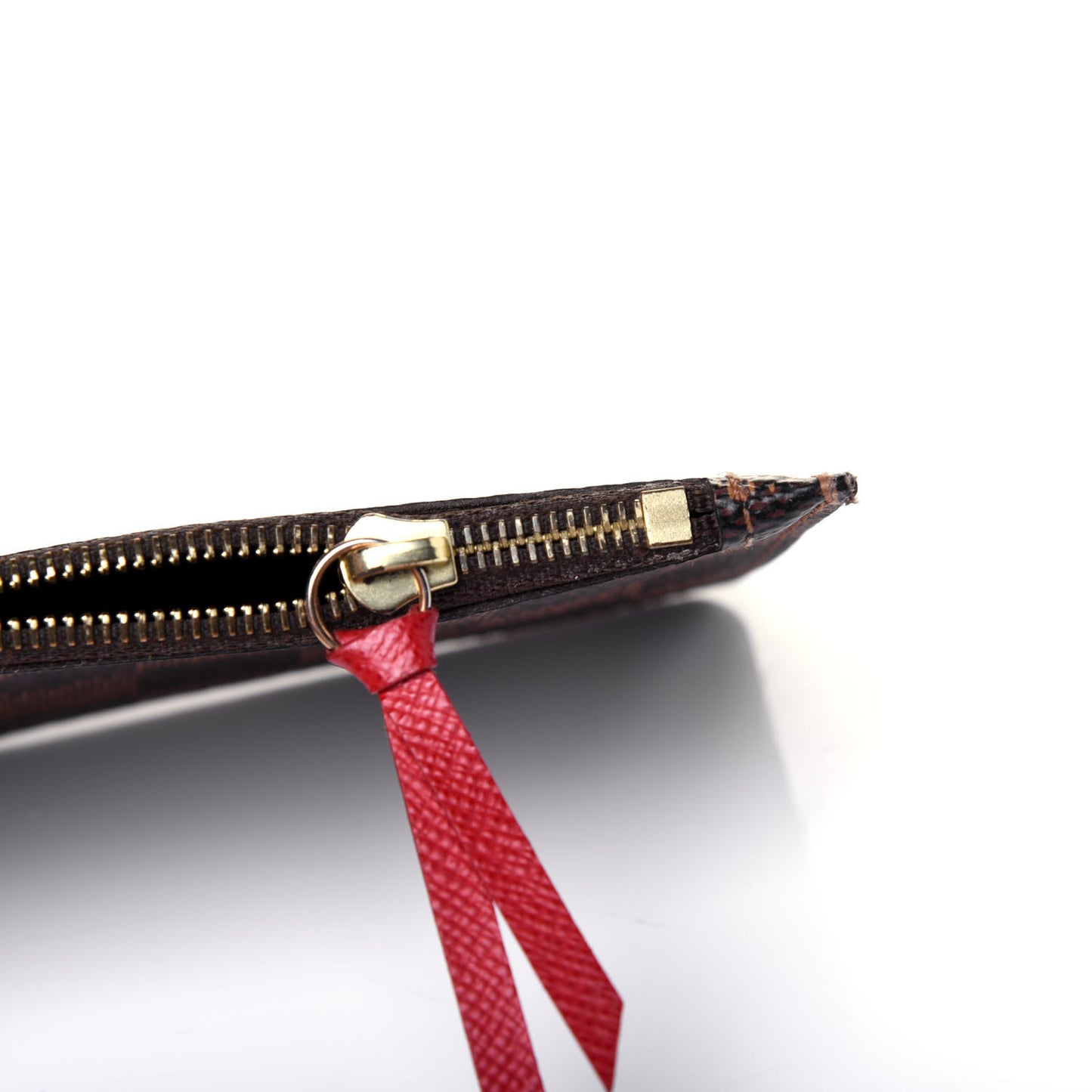 Damier Ebene Josephine Wallet Zippered Insert Red