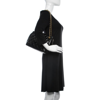 Chanel Patent Quilted Tote Black 2 of 14