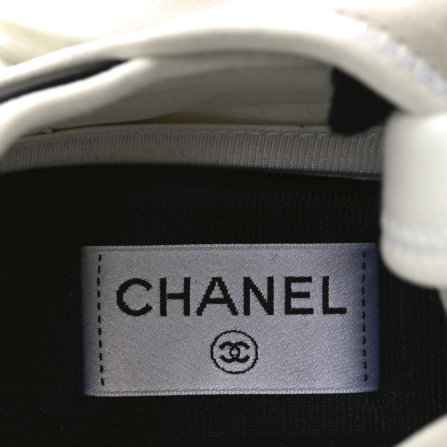 Velvet Calfskin Mixed Fibers CC Sneakers 41 Ivory Black