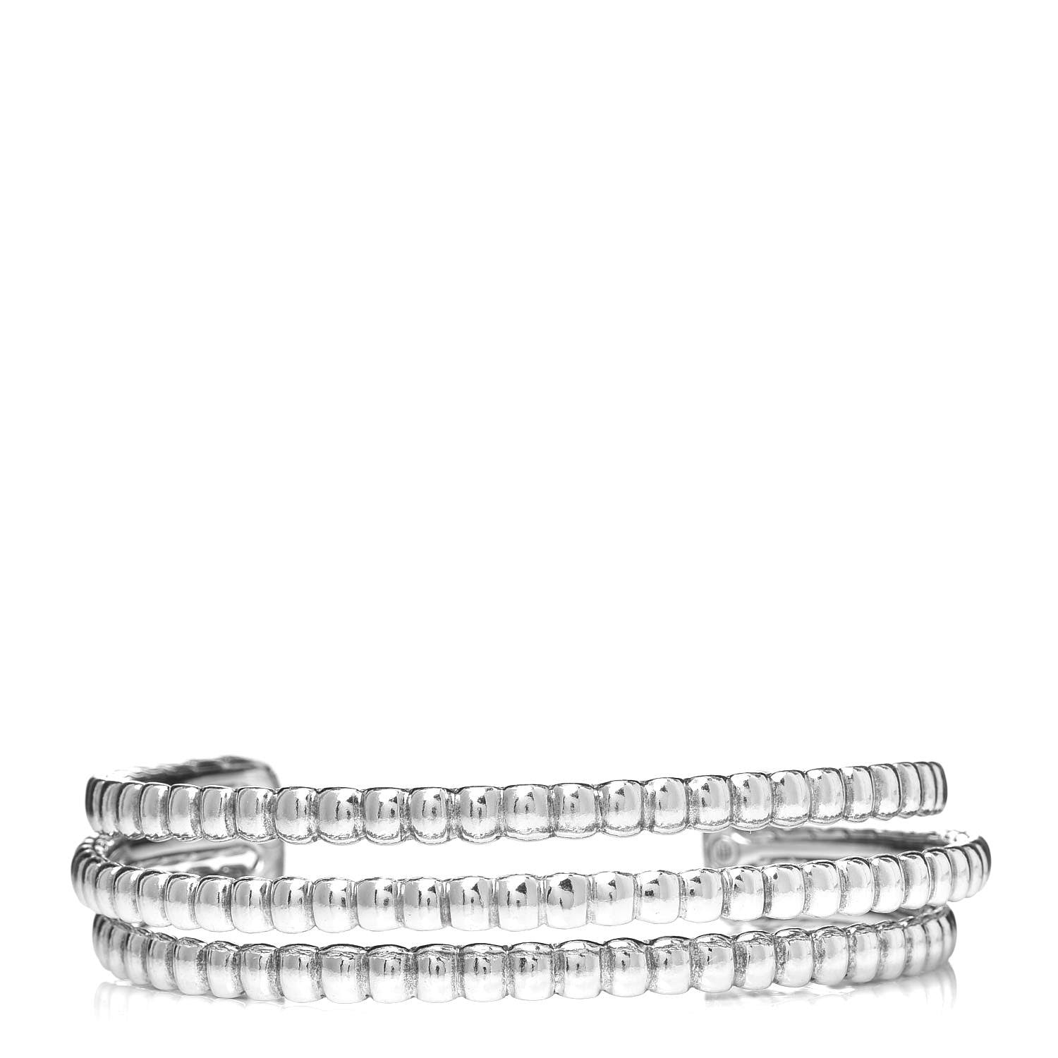John Hardy Sterling Silver Bedeg Three Row Cuff 1 of 5
