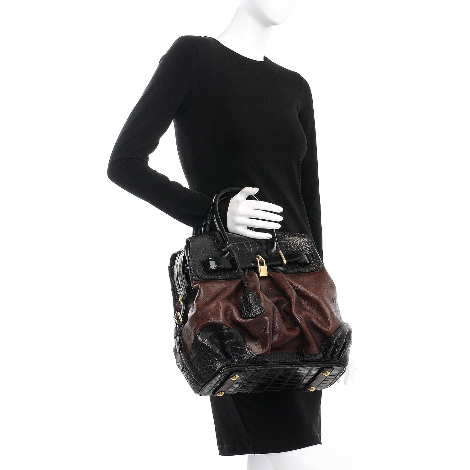 Louis Vuitton Monogram Embossed Alligator Les Extraordinaires City Steamer 2 of 6