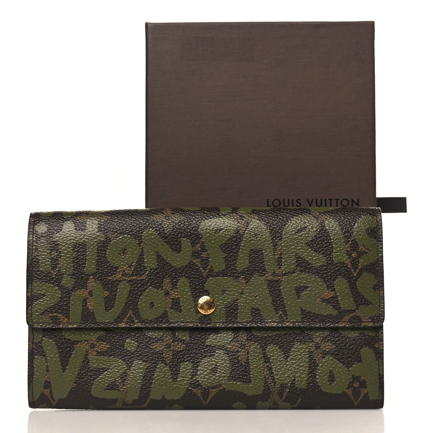 Louis Vuitton Monogram Graffiti Porte-Monnaie Wallet Kaki 9 of 9