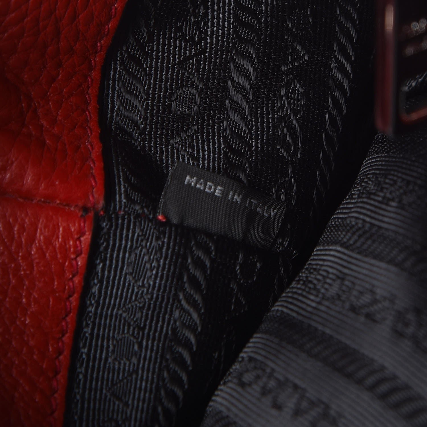 Prada Vitello Daino Shopping Tote Rosso 7 of 19