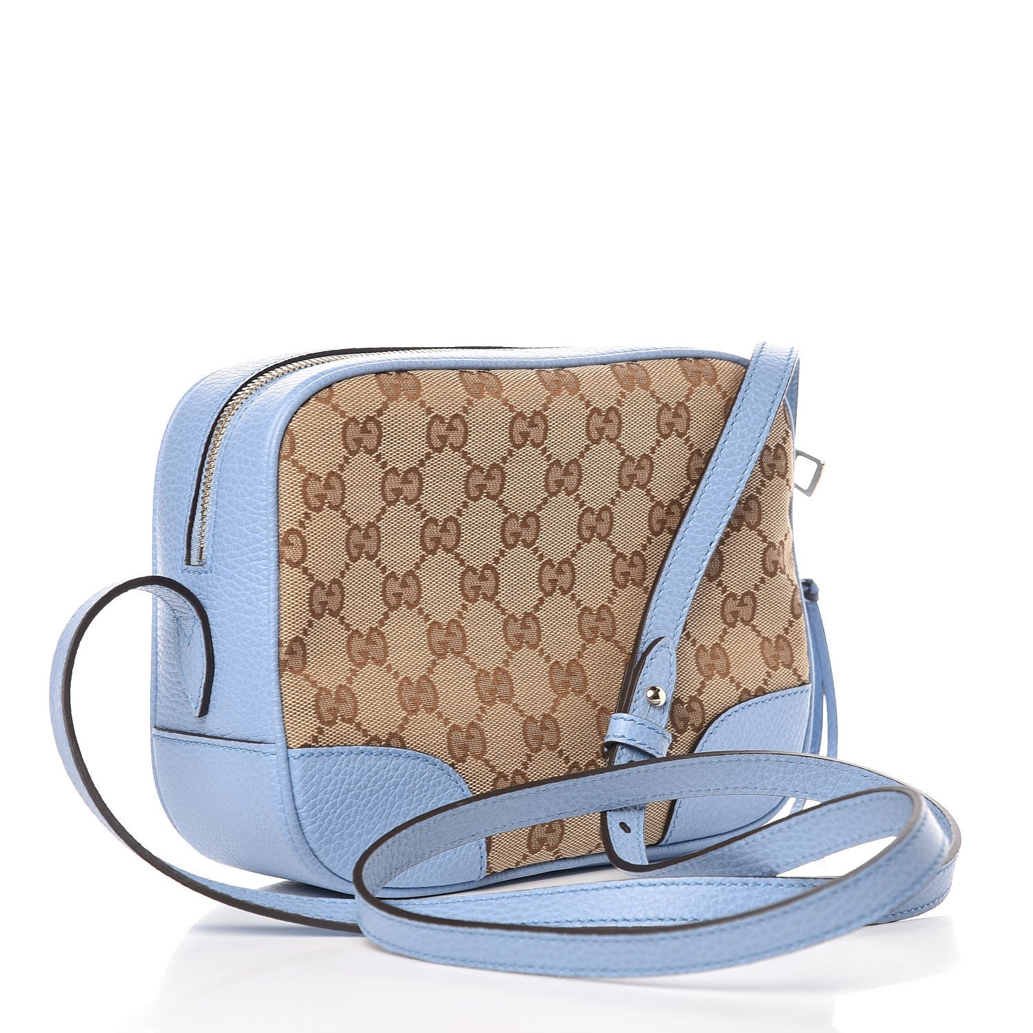 Gucci Monogram Mini Bree Messenger Bag Beige Mineral Blue 3 of 9