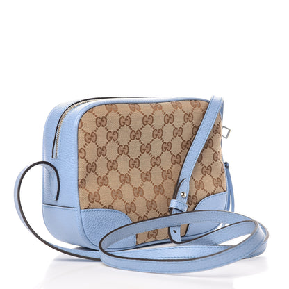Gucci Monogram Mini Bree Messenger Bag Beige Mineral Blue 3 of 9