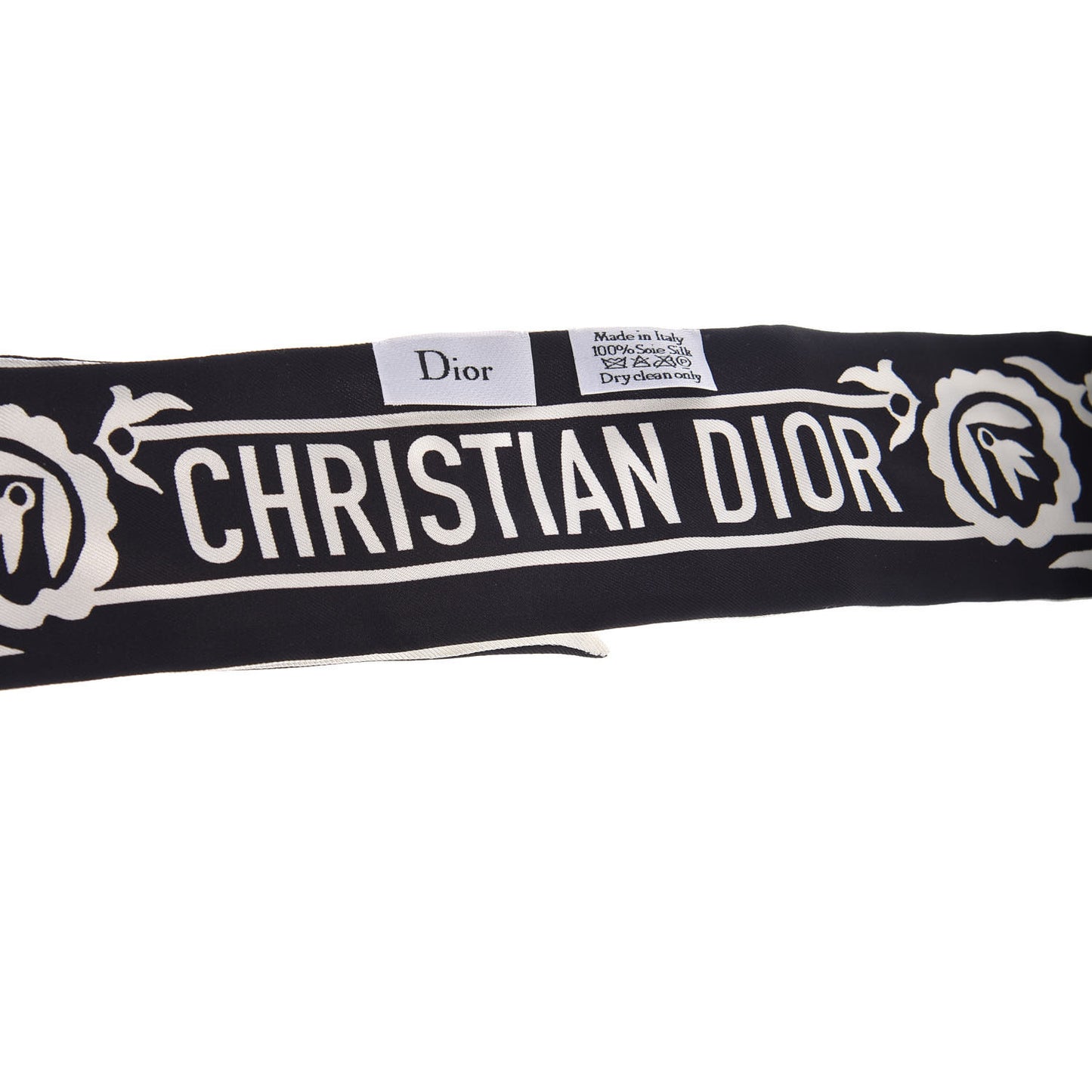 Silk Mexican Flowers Mitzah Scarf Black