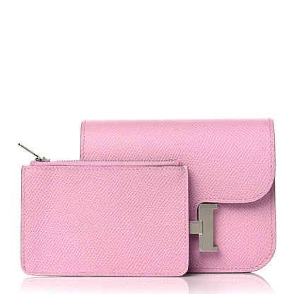 Hermes Epsom Constance Slim Wallet Mauve Sylvestre 1 of 9