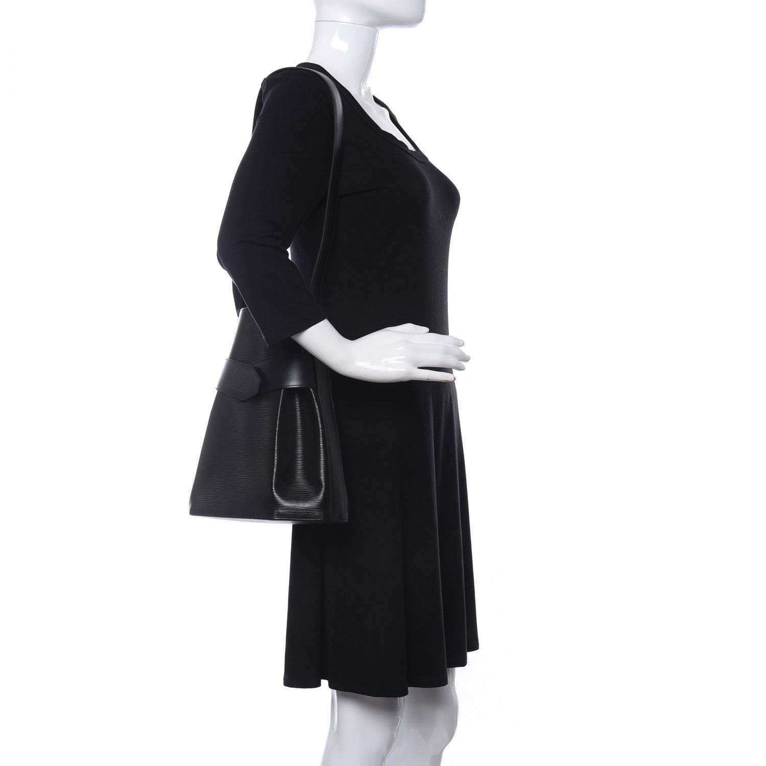 Louis Vuitton Epi Sac D'Epaule Black 2 of 8