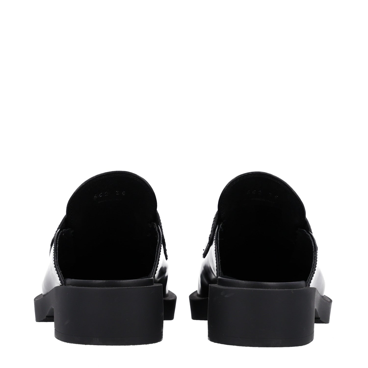 Prada Spazzolato Triangle 40mm Loafer Mules 35 Black 6 of 10
