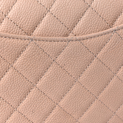 Chanel Caviar Quilted Medium CC Filigree Flap Beige Black 14 of 15