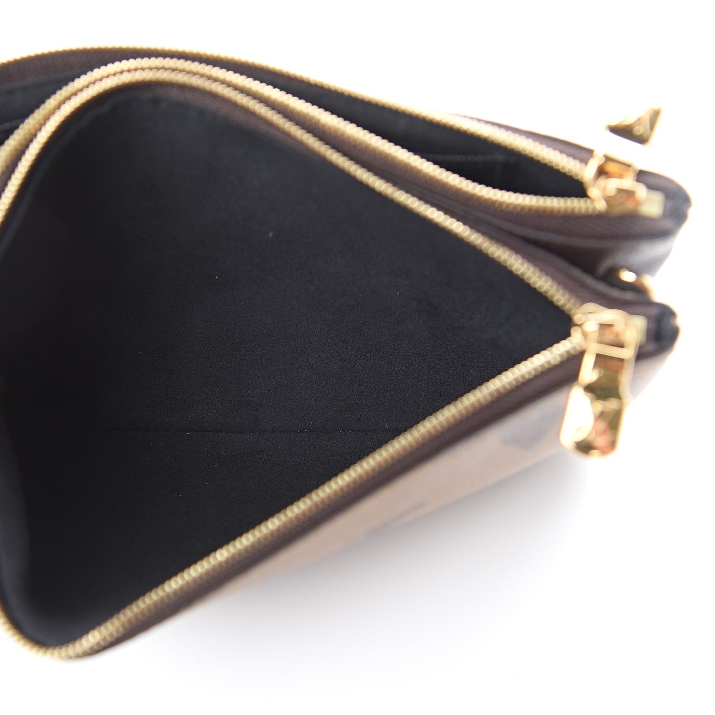 Reverse Monogram Giant Double Zip Pochette