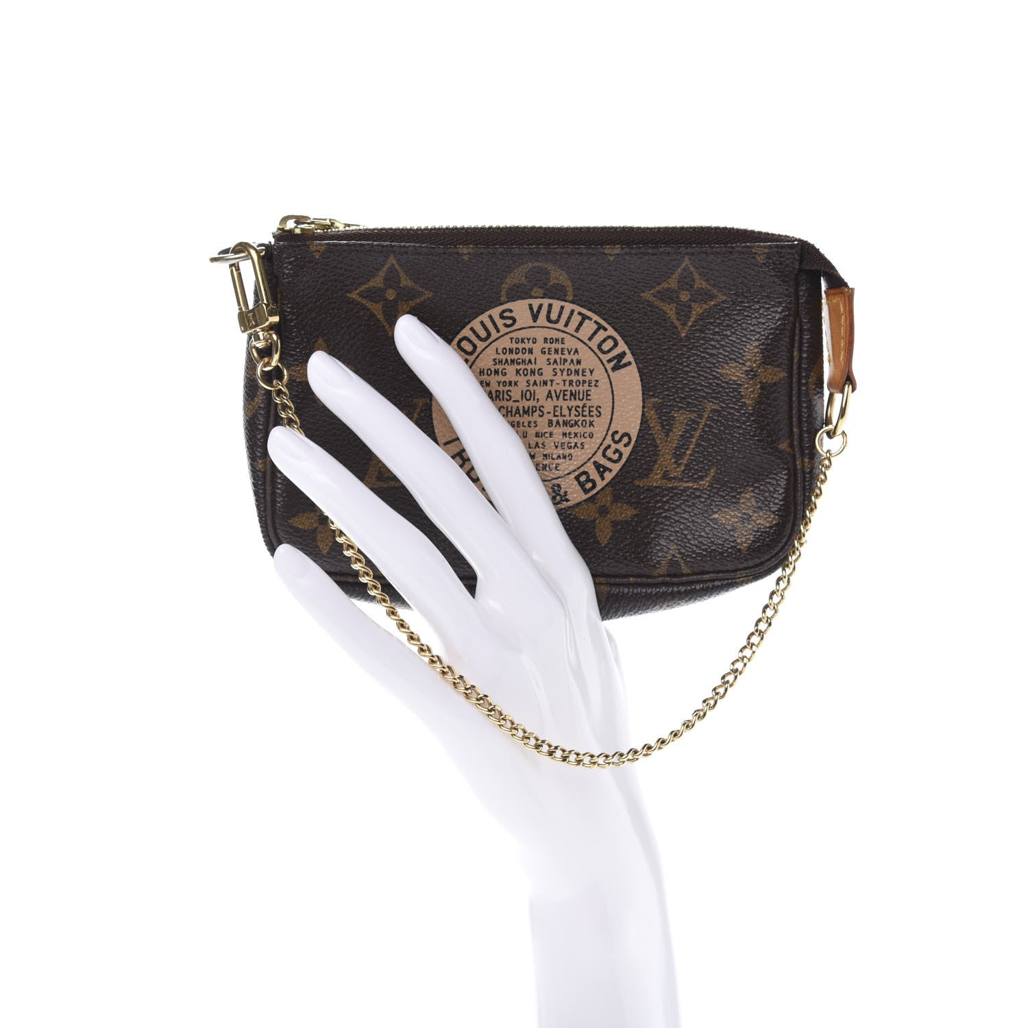 Louis Vuitton Monogram Complice Trunks and Bags Mini Pochette Accessories Beige 2 of 9