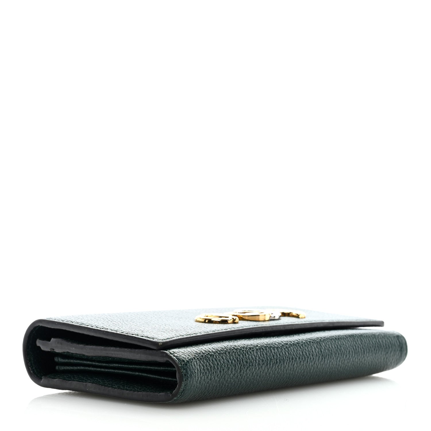 Gucci Grainy Calfskin Zumi Continental Wallet Vintage Green 4 of 7