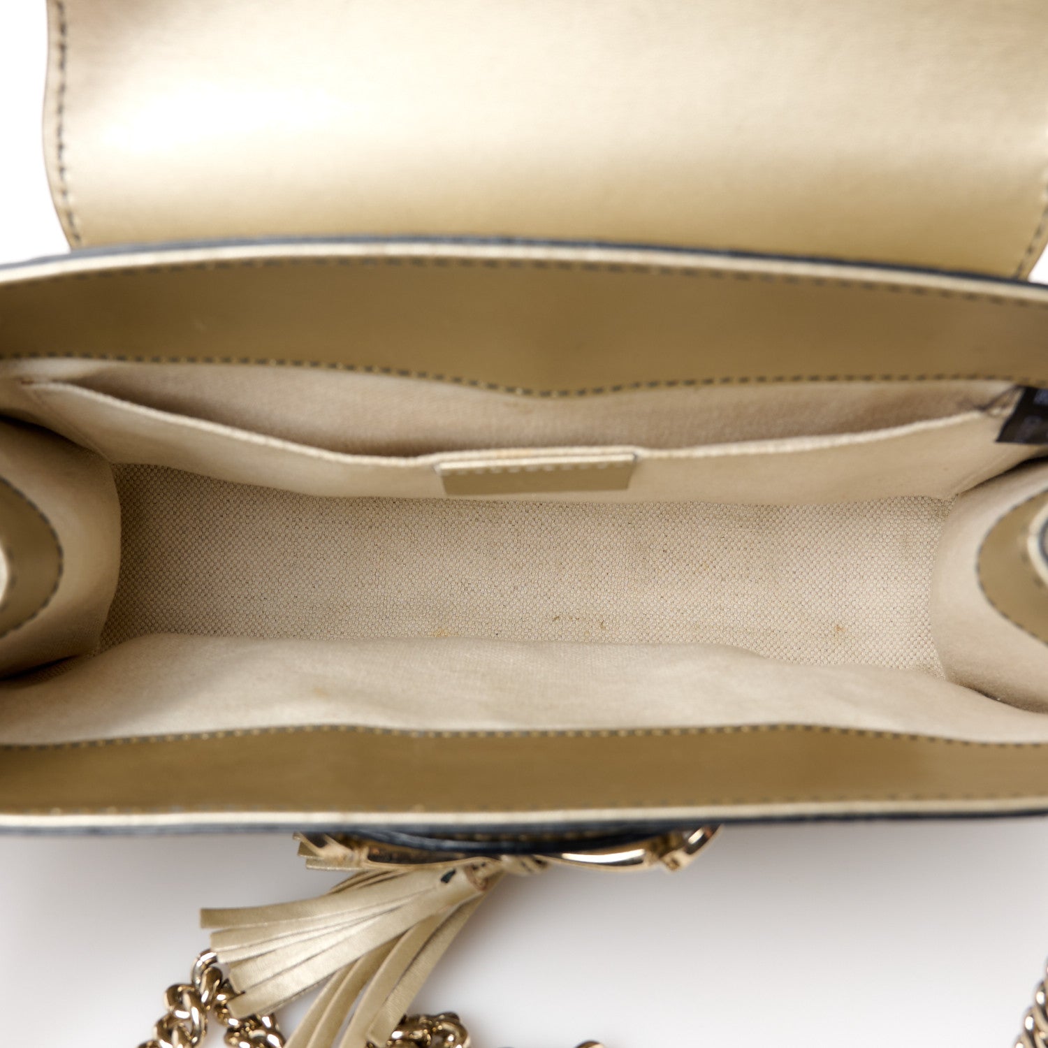 Gucci Shine Guccissima Small Emily Chain Shoulder Bag Gold 5 of 11