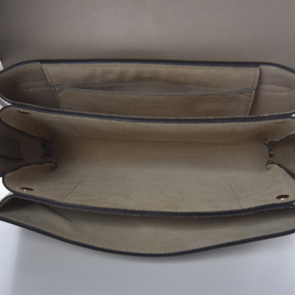 Chloe Suede Calfskin Small Faye Shoulder Bag Motty Grey 5 of 15