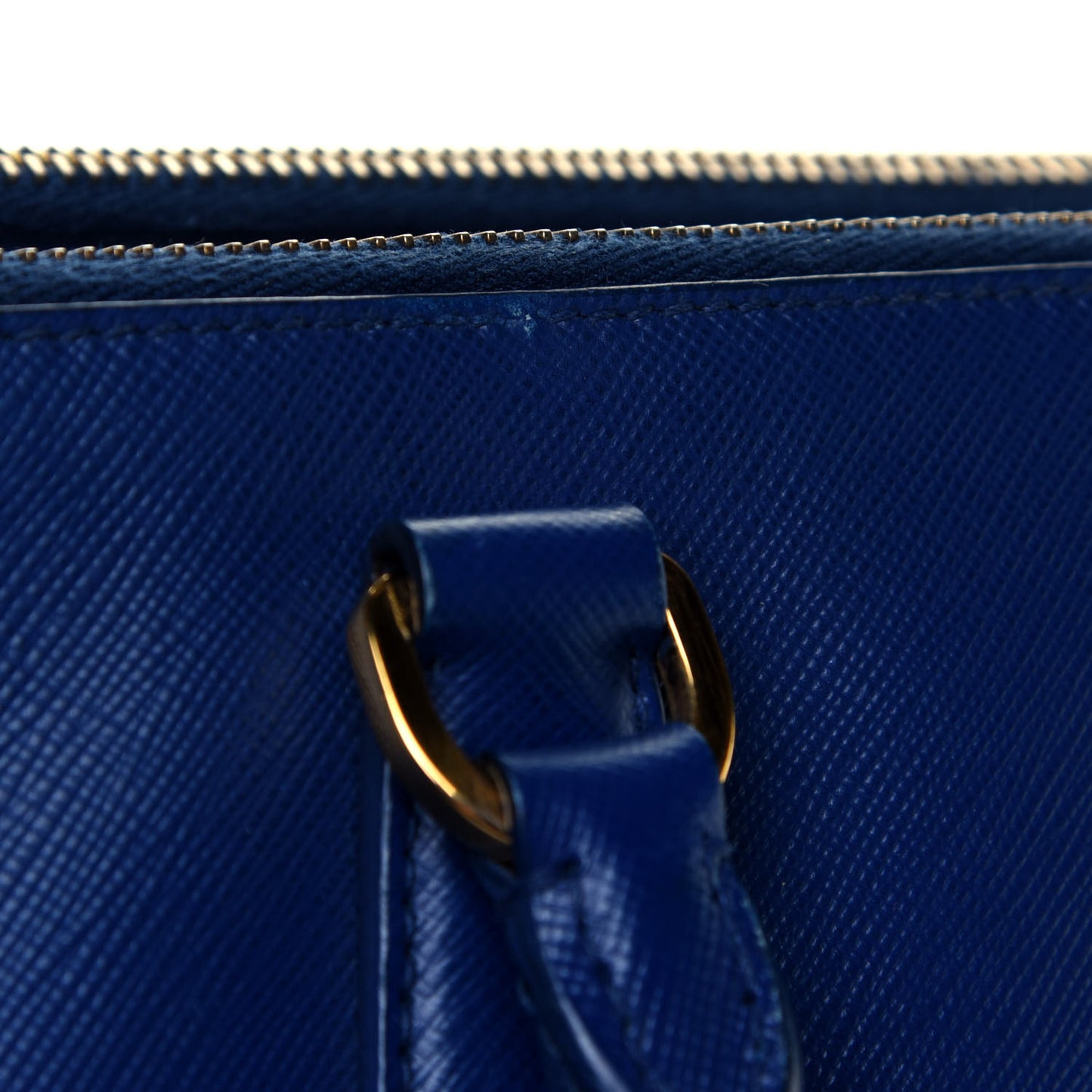 Saffiano Large Galleria Double Zip Tote Bluette