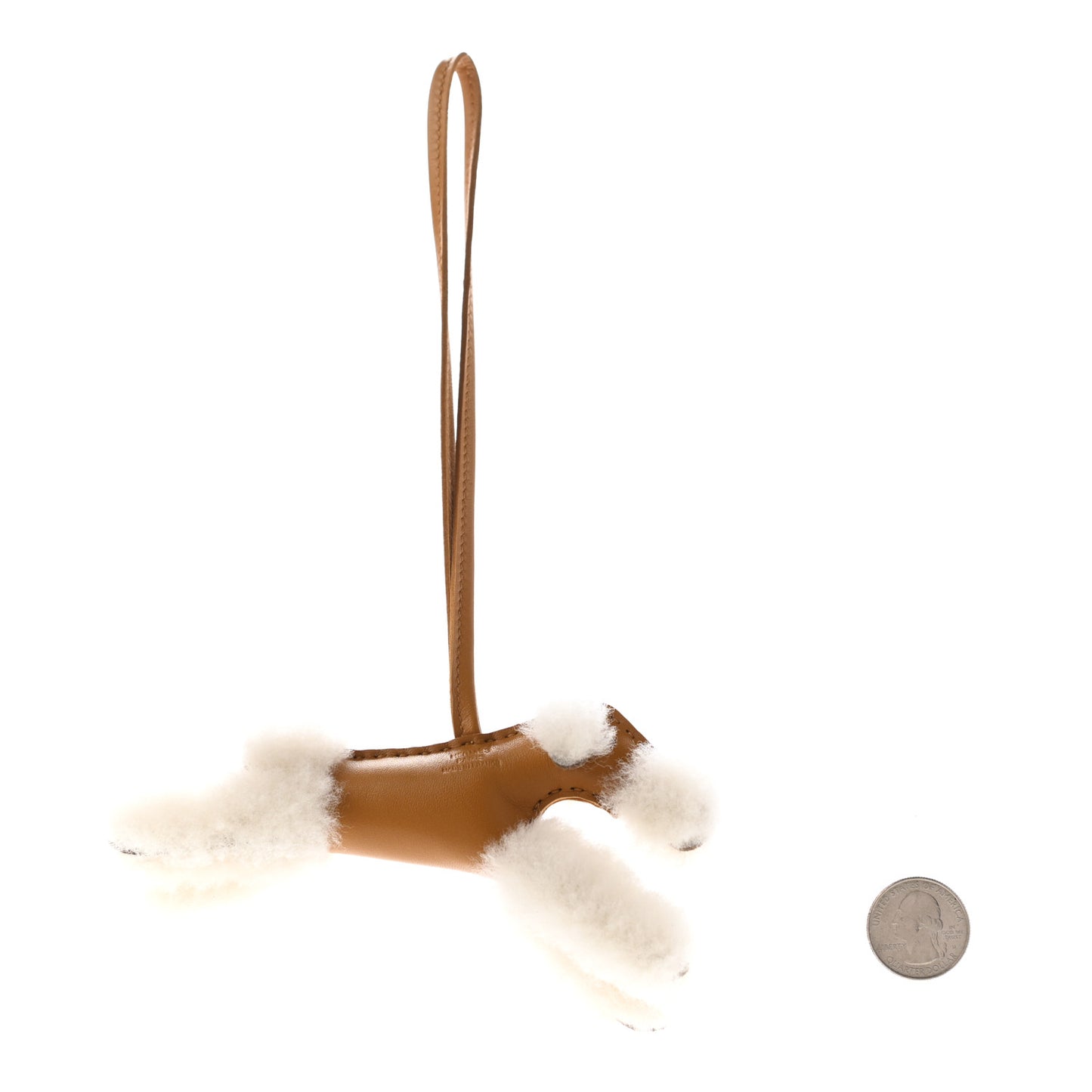Milo Lambskin Shearling Budy Charm Biscuit