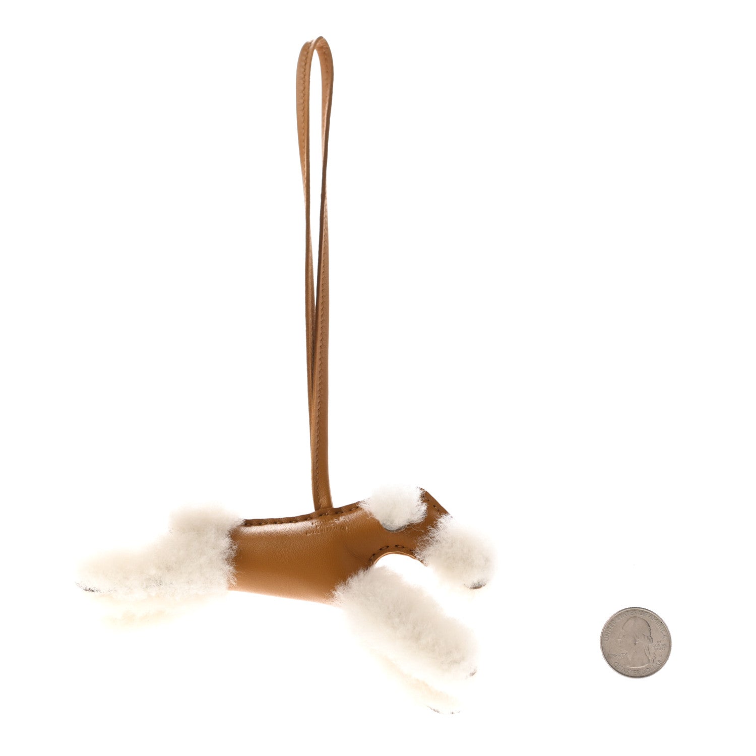 Hermes Milo Lambskin Shearling Budy Charm Biscuit 2 of 3