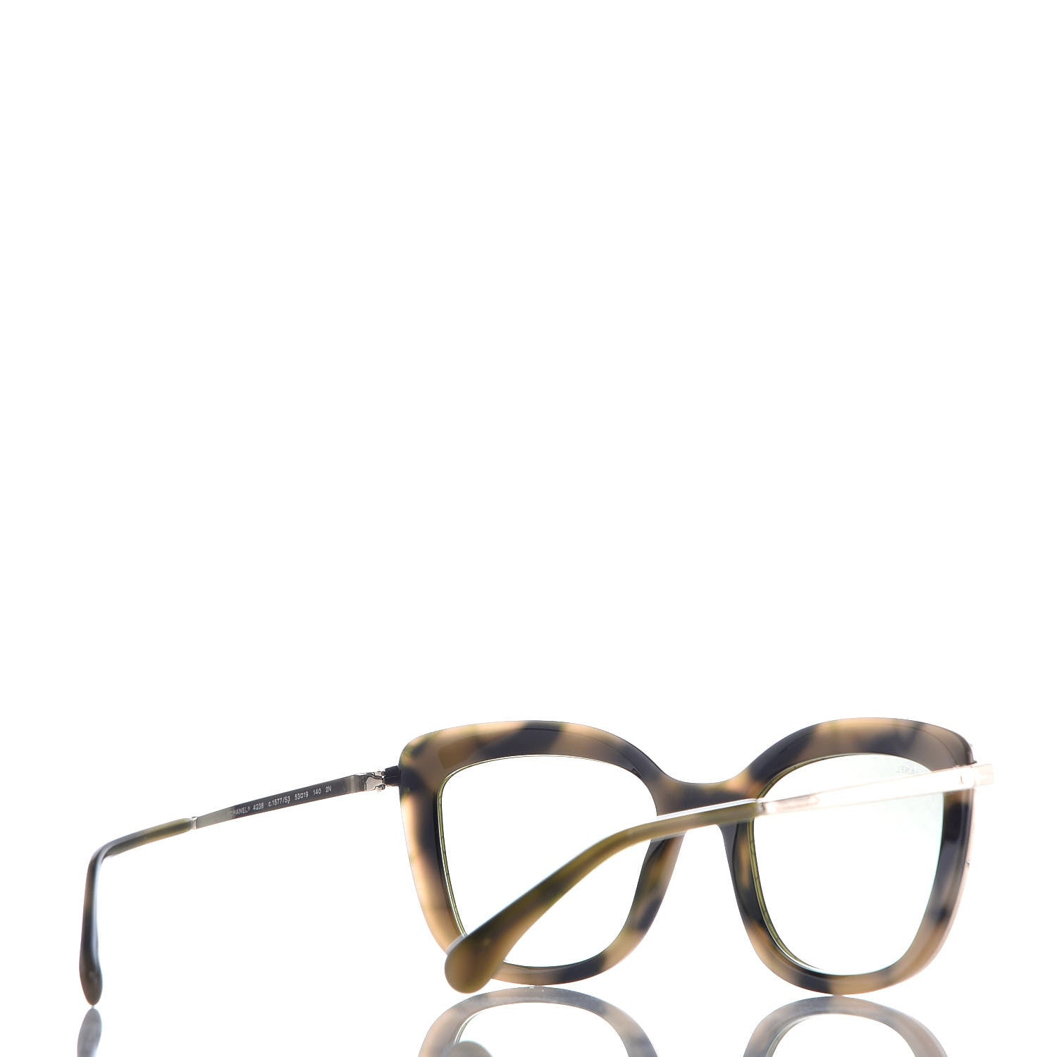Chanel Acetate Quilted Metal Butterfly Sunglasses 4238-A Brown 4 of 8