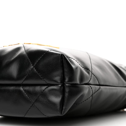 Chanel Shiny Calfskin Quilted Mini Chanel 22 Black 10 of 11