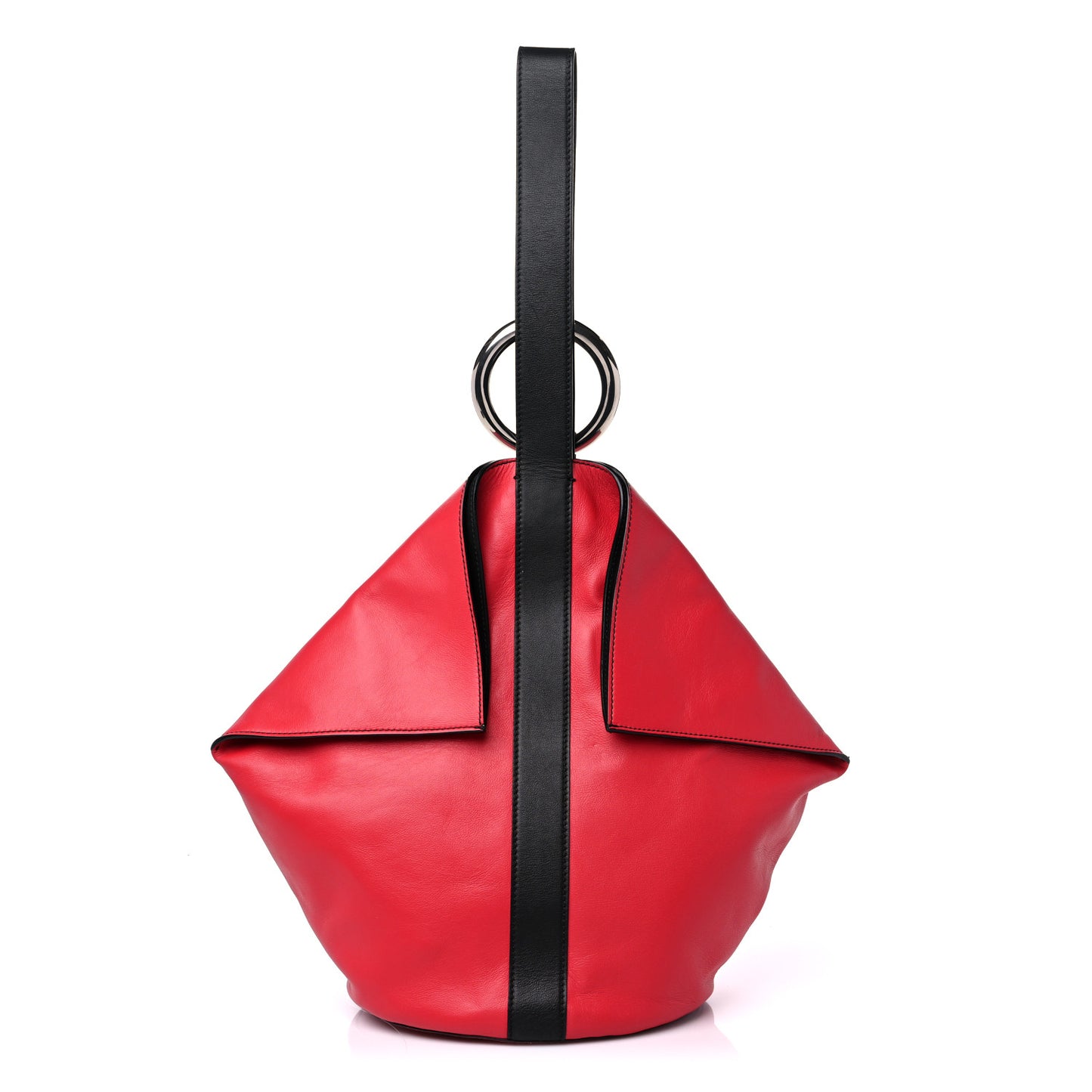 Calfskin Butterfly Bag Red Black