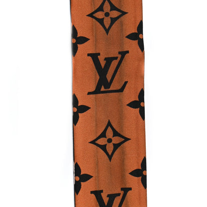 Louis Vuitton Silk Monogram LV Crafty Bi Color BB Bandeau Caramel Black 5 of 6