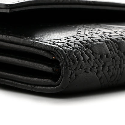 Christian Dior Lambskin Cannage Rendez-vous Chain Wallet Black 9 of 12
