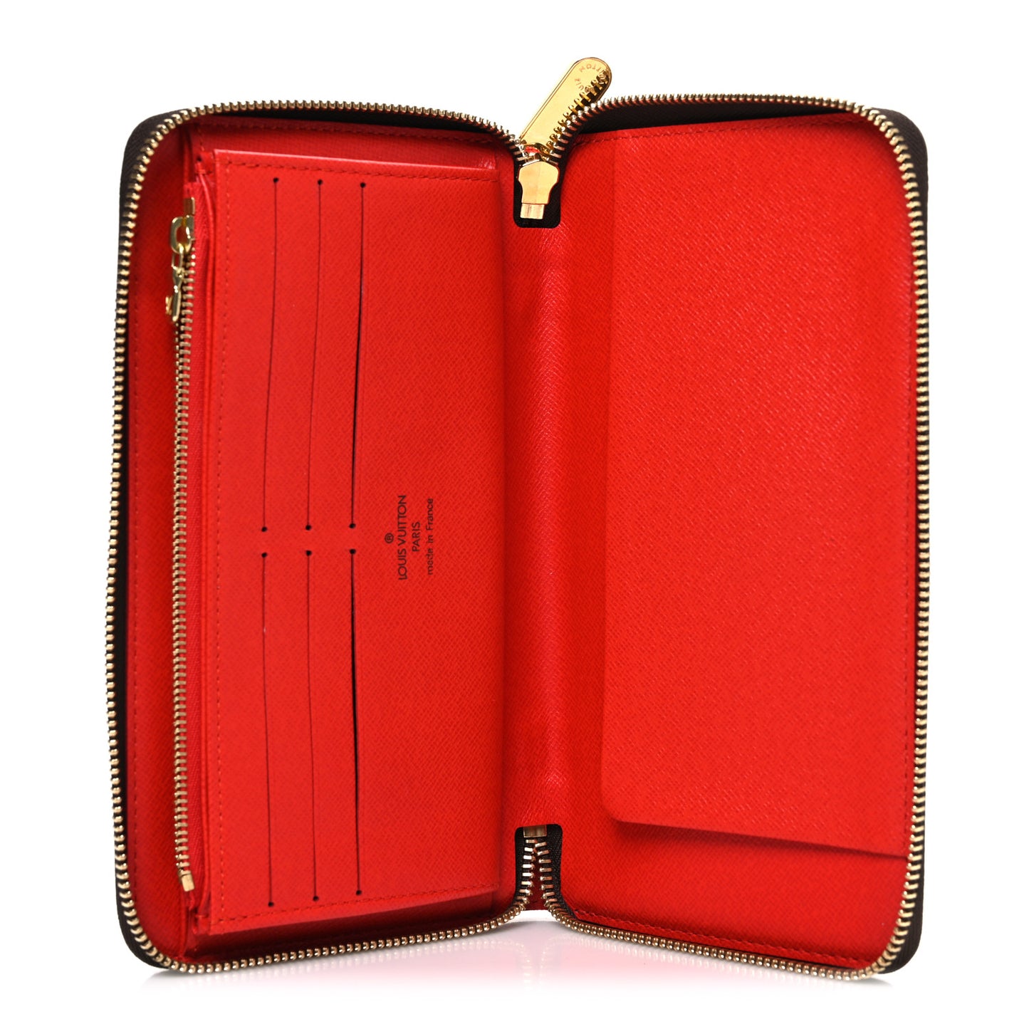 Monogram China Run Patch Zippy Organizer Wallet Red