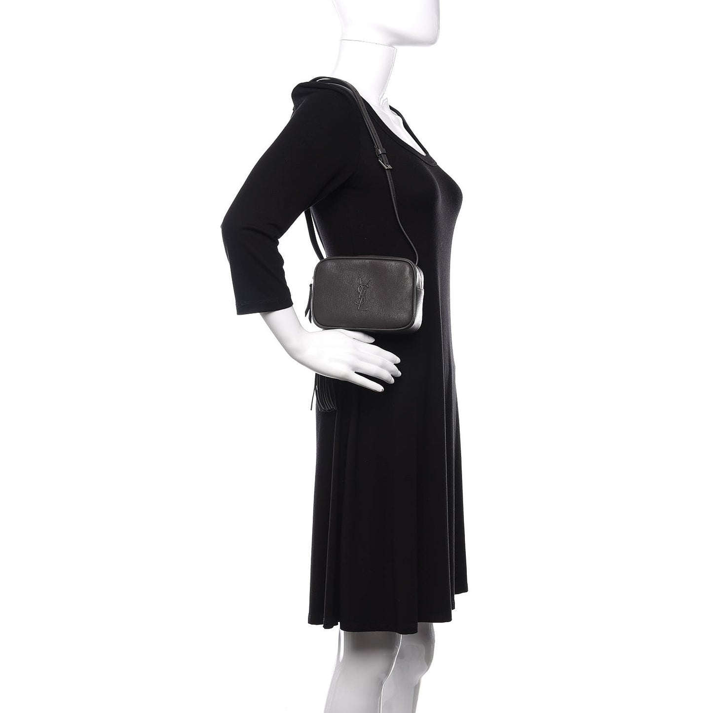 Lambskin Monogram Lou Belt Bag Asphalt