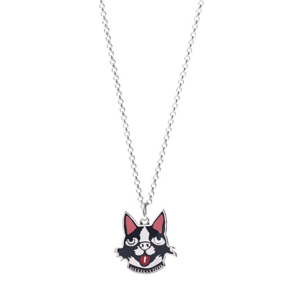 Gucci Sterling Silver Enamel Bosco Pendant Necklace 1 of 4