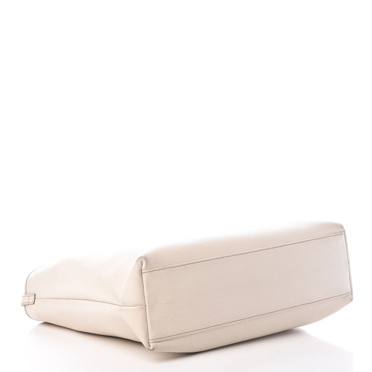 Calfskin Abbey Tote Off White