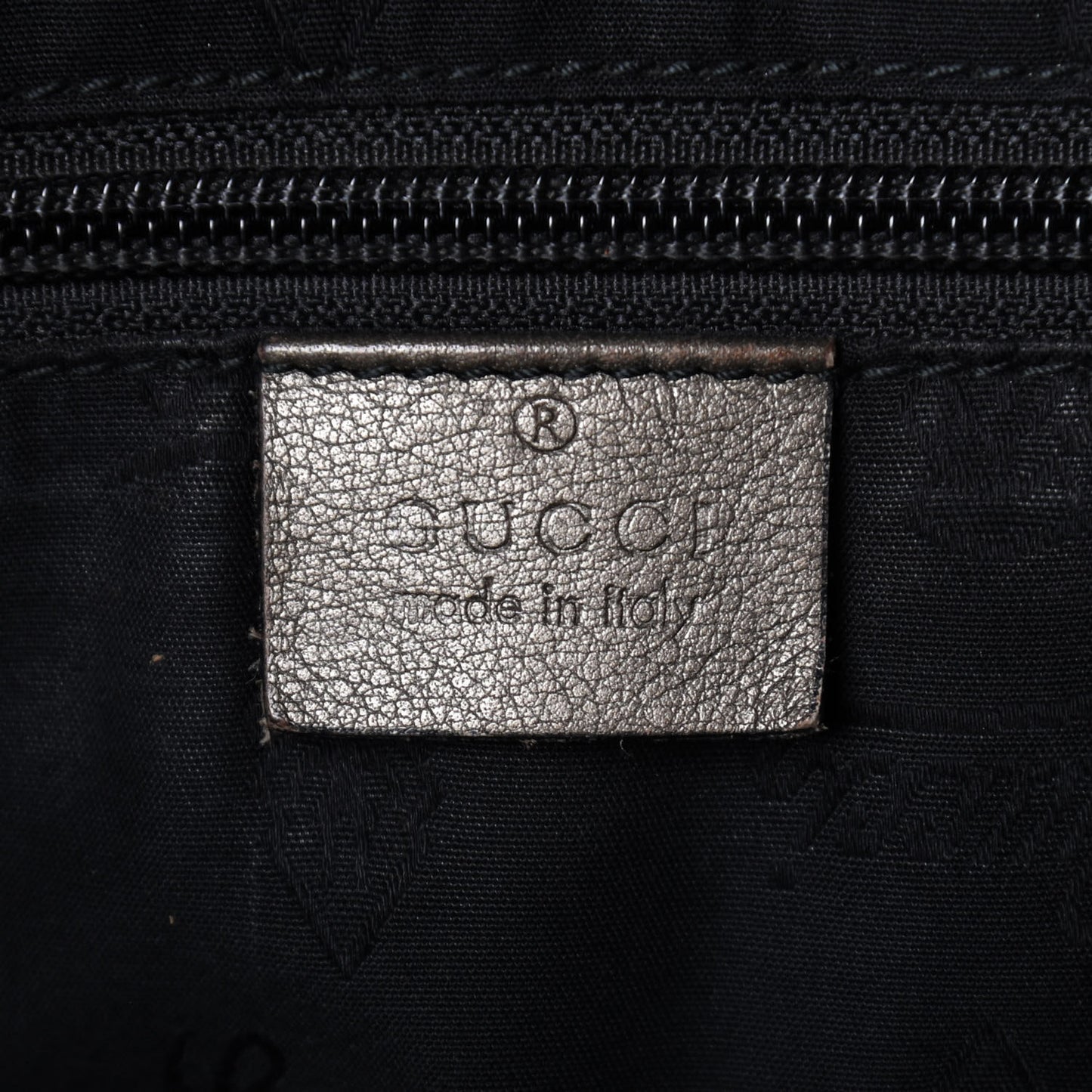 Imprime Monogram Medium Zippered Shopping Tote Pewter