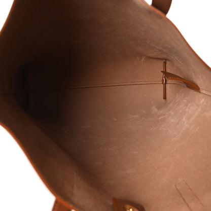 Saint Laurent Calfskin Toy Shopping Tote Dark Tan 5 of 10