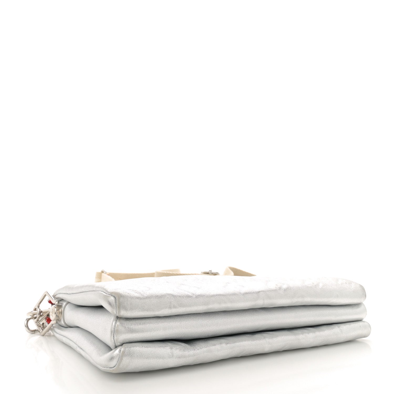 Louis Vuitton Metallic Lambskin Embossed Monogram Coussin PM Silver 4 of 9
