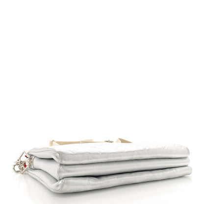 Louis Vuitton Metallic Lambskin Embossed Monogram Coussin PM Silver 4 of 9