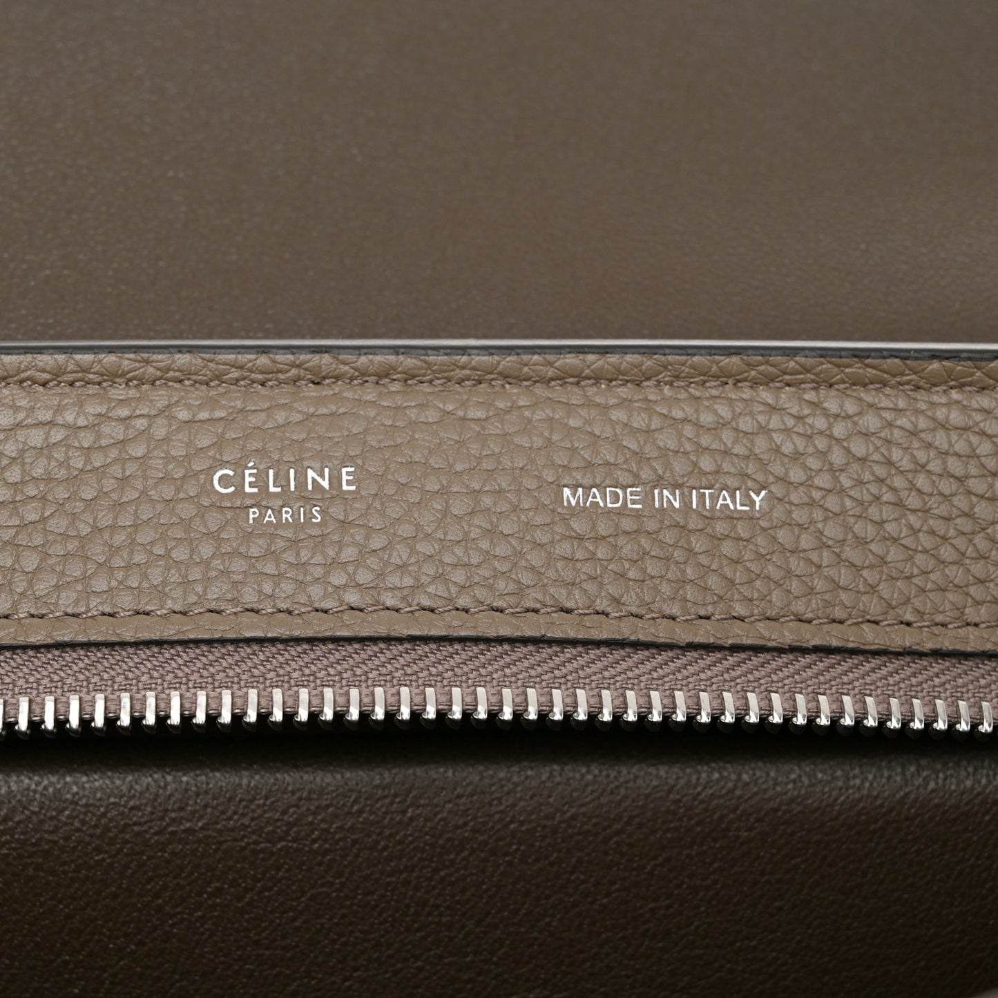 Drummed Calfskin Suede Medium Trapeze Souris
