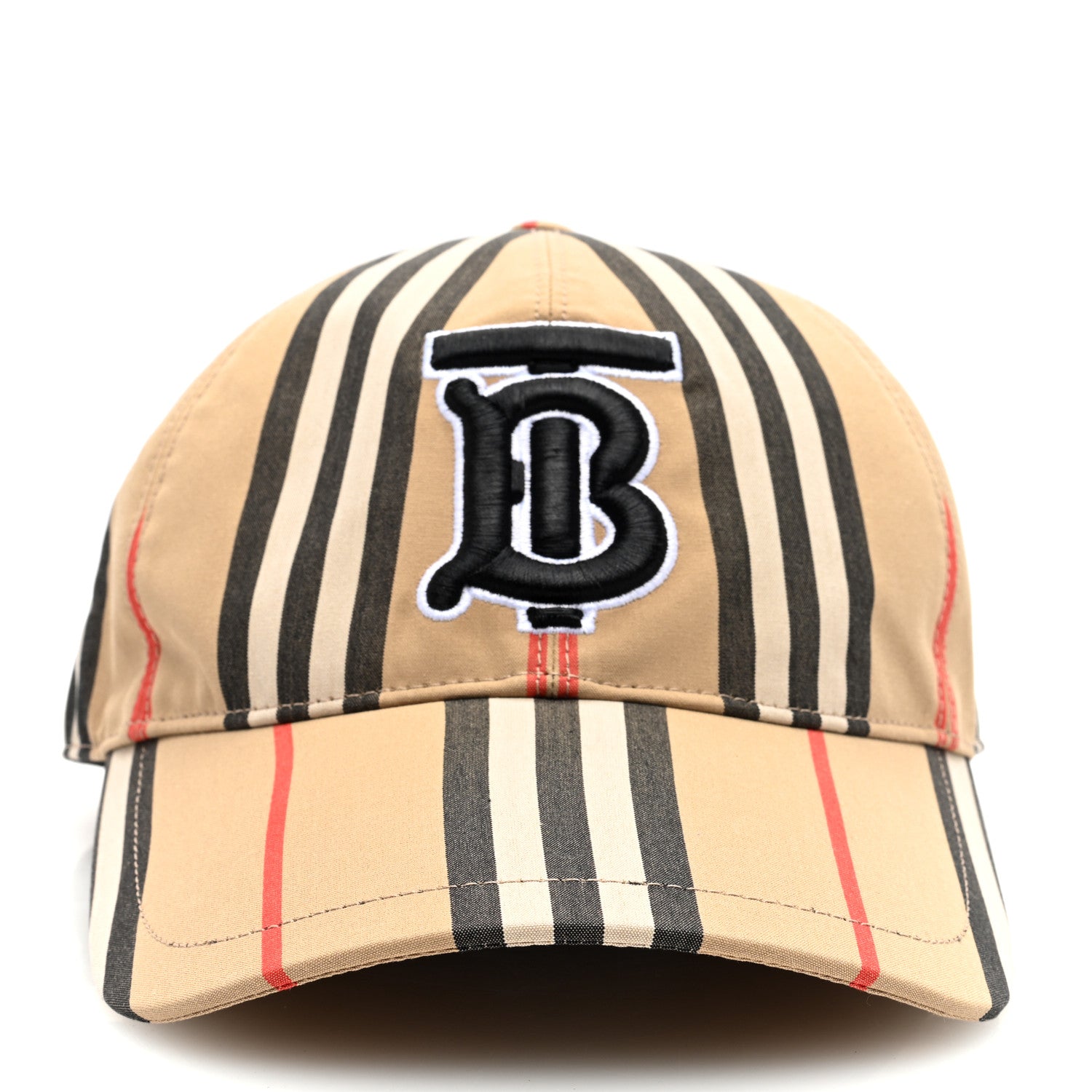 Burberry Cotton Vintage Check Monogram Baseball Hat XS Archive Beige 3 of 8