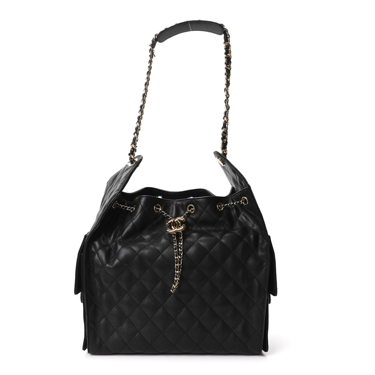 Chanel Caviar Quilted Medium Chanel 25 Handbag Black 1 of 12