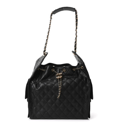 Chanel Caviar Quilted Medium Chanel 25 Handbag Black 1 of 12