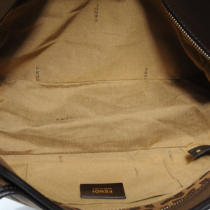 Fendi Zucca Small Chef Shopping Tote Tobacco Moro 5 of 7