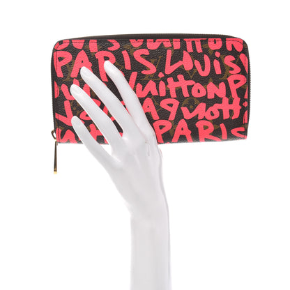 Louis Vuitton Monogram Graffiti Zippy Wallet Fuchsia 2 of 7