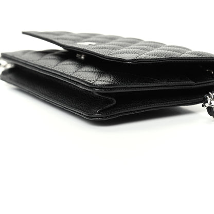Chanel Caviar Quilted Wallet On Chain WOC Black 7 of 10