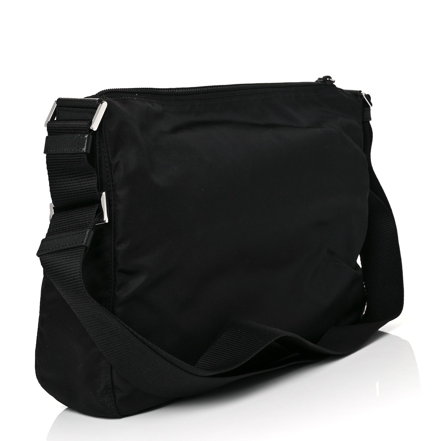 Prada Tessuto Nylon Messenger Bag Black 3 of 16