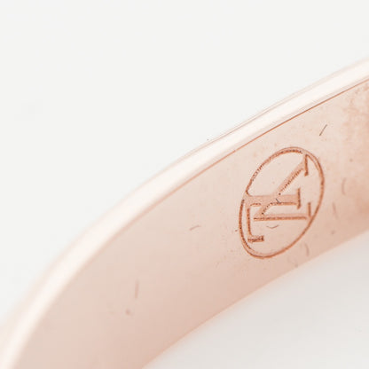 Louis Vuitton Nanogram Hoop Earrings Pink Gold 4 of 4