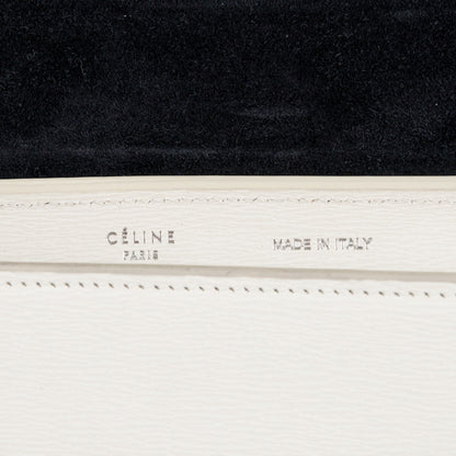 Celine Liege Calfskin Small Trapeze White 6 of 6